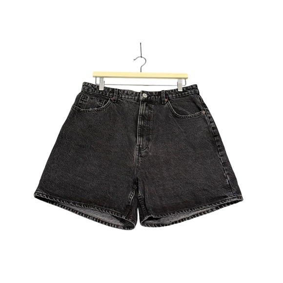 Zara Pants - Zara | High Waisted‎ Faded Black Denim Shorts Cotton Size US 14